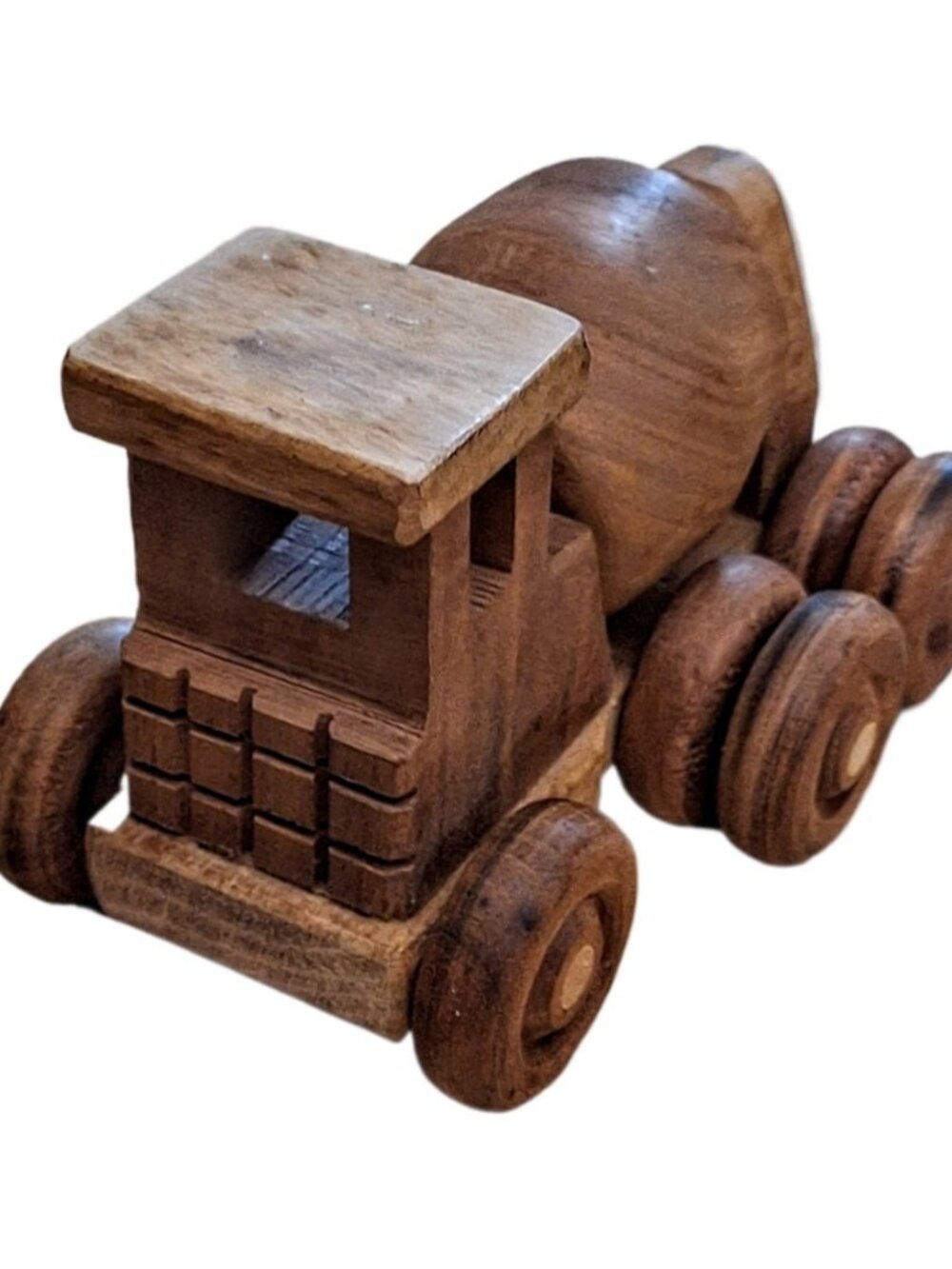 Eco-Friendly Wooden Cement Mixer Truck Tough Safe Beautifully Made